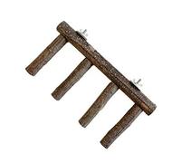 VOCUE Juguete para pájaros, escalera de madera para loros, soporte de molienda para jaula, juguete para pájaros pequeños y medianos, fácil de instalar
