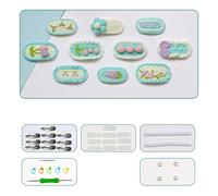 VOCUE Kit de pinzas para el pelo, horquillas de ganchillo para bebés y niñas, hechas a mano, kit de ganchillo, regalo