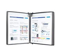 VOCUE L - Sistema de exhibición de pared vertical/horizontal, organizador de referencia de pared con 5 bolsillos para taller, laboratorio