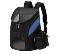 VOCUE Mochila frontal portátil para gatos y perros, plegable, mochila para mascotas, bolsa de viaje para perros, bolsa transpirable