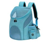 VOCUE Mochila frontal portátil para gatos y perros, plegable, mochila para mascotas, bolsa de viaje para perros, bolsa transpirable