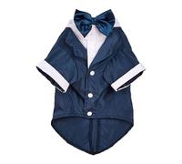 VOCUE Mono de esmoquin para mascotas, ropa para perros, boda, al aire libre, cuello con lazo, varios colores, ropa pequeña y encantadora para perros