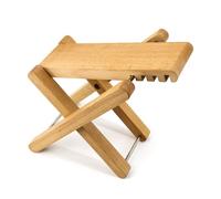VOCUE - Reposapiés de guitarra plegable de madera maciza, reposapiés para guitarra con 4 alturas ajustables