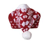 VOCUE Sombreros de punto de Navidad para perro, divertidos accesorios de ganchillo para perro, gorro cálido de invierno para mascotas, cuello y