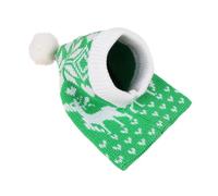 VOCUE Sombreros de punto de Navidad para perro, divertidos accesorios de ganchillo para perro, gorro cálido de invierno para mascotas, cuello y