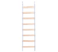 VOCUE Soporte de madera natural para loros, suministros para periquitos, escalera, rascadores para loros pequeños