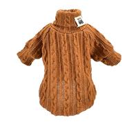 VOCUE Suéter de invierno para perro, ropa cálida para perros pequeños, cuello alto, resistente al viento, ropa para mascotas, gatitos, gatos, suéter de Navidad