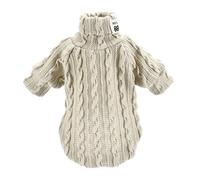VOCUE Suéter de invierno para perro, ropa cálida para perros pequeños, cuello alto, resistente al viento, ropa para mascotas, gatitos, gatos, suéter de Navidad
