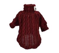 VOCUE Suéter de invierno para perro, ropa cálida para perros pequeños, cuello alto, resistente al viento, ropa para mascotas, gatitos, gatos, suéter de Navidad