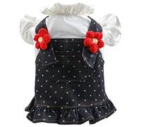 VOCUE Vestido de correa para perro, niña, vestido de perro, falda de perro, vestido de princesa, vestidos de perro, vestidos de cachorro, ropa para perro
