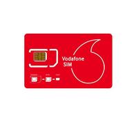 Vodafone Tarjeta SIM de Reino Unido, lista para usar, 3G/4G/5G con contrato de consumo, también utilizable desde Italia, 3 en 1 nano-micro SIM estándar.