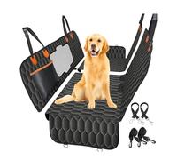 VODHXA Funda Perros Coche Cubierta de Asiento para Chevrolet Sonic 2011-2015 2016 2017 2018 2019 2020, Cubre Asientos con Ventana de Malla Visible y Cremallera, Mascota Protector Coche