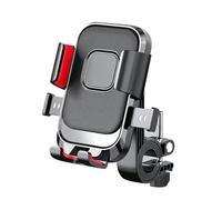 VODHXA Soporte Movil Bicicleta para Merida Ninety-Nine, 360° Rotación Anti Vibración Porta Telemóvel Bici, Soporte Movil Bici para Manillar, Soporte Móvil Moto,B Black Red