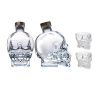 VODKA 70CL TEXT SHAPE BOTTLE + 2 VASOS ORIGINALES