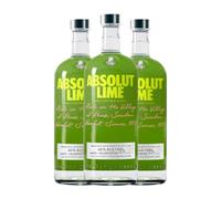 Vodka Absolut Lime 1 L (Caja de 3 Botellas de 1 L)