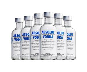 Vodka Absolut Petaca 20 aja de 6 Petaca de 20 cl)