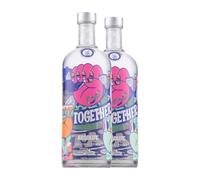Vodka Absolut Together We Create Pink Hand Limited Edition 1 L (Caja de 2 Botellas de 1 L)