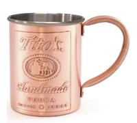 Vodka artesanal Tito's Vodka Tito's Taza Mule con revestimiento de cobre/acero inoxidable de 12 onzas