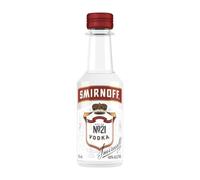 Vodka Caja de 12 unidades Smirnoff Nº 21 Botellín Miniatura 5 cl