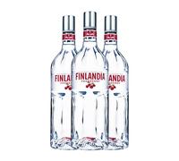 Vodka Finlandia Cranberry Botella Misil 1 L (Caja de 3 Botella Misil de 1 L)