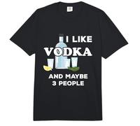 Vodka Lover I Like Vodka and Maybe 3 People Comfort Colors Adult Heavyweight T-Shirt