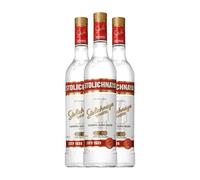 Vodka Stolichnaya Botella Medium 50 cl (Caja de 3 Botella Medium de 50 cl)