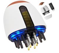 VODOZAVA Aplicador de minoxidil 2025, aplicador eléctrico 2 en 1 para masaje de raíz, dispensador de aceite de cuero cabelludo, cepillo avanzado para el cuidado del cuero cabelludo para engrasar el