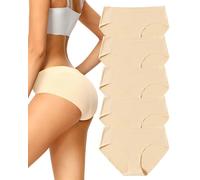 VOENXE 5 Pack Bragas Sin Costuras Mujer,Hipster Ropa Interior Invisibles | Invisible Braguitas Microfibra,Brasileñas Seamless Women Bikini Underwear,Cómodas Culotte Slip,Calzones Talle Calzoncillos