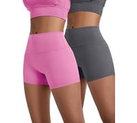 VOENXE Mujer Yoga Short,Cintura Alta Push Up Mallas Correr,EláSticas Deporte Leggins,Gimnasio Ejercicio Scrunch Butt Pantalones Cortos,Deportivo Ciclista Jogging Mallas Cortas Multi Pack De 2