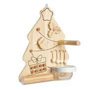 Vogel Toy - Perrots Kau Perch, Cliador Interactivo de Madera | Juguetes de pájaros de árbol de Navidad para Enriquecimiento en jaula, estimulación mental, movimiento físico