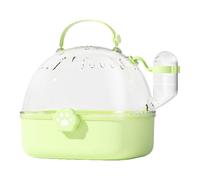 Vogel Travel Barrig - Jaula De Hamster Carrier Para Transporte | Jaula Del Transportador De Hamster Para Transporte | Vista Panorámica Compacta Portátil Transparente Con Botella De Agua Para La Zona