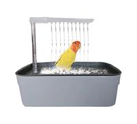 Vogelbadewanne, Vogeldusche,Automatiche Haustiervogeldusche | USB Angetriebene Cockatiel Badewanne, Haustierkäfigbadespielzeug Für Kleine Mittlere Rassen Replikation Sanfte Bäche Und Regens Fördert