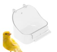 Vogelbadkäfig - Sittich-Badewanne mit Haken | Vogelkäfig-Badewanne und Tränke für Innenbereich | Zubehör für Ziervögel, Sittiche, Nymphensittiche und Kleine Vogelarten
