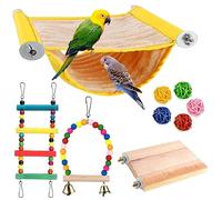 VogelHängematte Etagenbett,Vogelkäfig Zubehör,Vogelnest Höhlen Schlafplätze,Vogel Spielzeug Vogelsitzbrett,Kauspielzeug Vogel Papagei Schaukel für Wellensittiche Sittich Unzertrennliche Kakadu