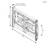 Vogel's PFW 6851 2,16 m (85") Negro - Soporte de Pared para Pantalla Plana (80 kg, 106,7 cm (42"), 2,16 m (85"), 200 x 200 mm, 820 x 650 mm, Negro)