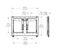 Vogel's - PFW 6880 165,1 cm (65") Negro