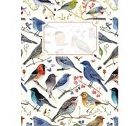 Vogelzauber Notizbuch A4: 100 Seiten, Kariert mit Vogelmotiven