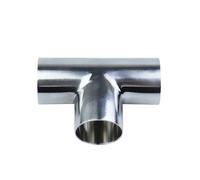 VOGGWBMQ 19mm Pipe OD Butt Weld tee 3 Way Connector Pipe Fitting SUS304 Stainless Homebrew