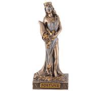 VOGLER Joh. Vogler GmbH Diosa griega Fortuna con cuerno de abundancia, piedra artificial, pintada a mano por artista, color bronce, 7088057