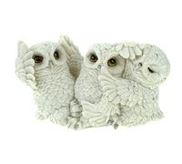 VOGLER Joh. Vogler GmbH Juego de 3 búhos de nieve para escuchar nada, no ver nada, decir búho