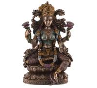 VOGLER Joh. Vogler GmbH Lakshmi diosa india de la prosperidad - Trono de loto sentado bronce by Veronese