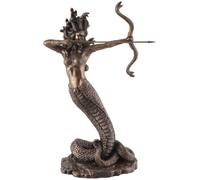 VOGLER Joh. Vogler GmbH Medusa, figura griega dispara con arco y flecha bronceada by Veronese