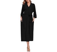 VOGMATE Albornoz Mujer Microfibra Punto Suave Larga Bata de Casa Dressing Gown Women Albornoz Ducha