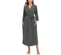 VOGMATE Albornoz Mujer Microfibra Punto Suave Larga Bata de Casa Dressing Gown Women Albornoz Ducha