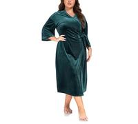 VOGMATE Bata de Casa Mujer Talla Grande Velvert Larga Kimono Albornoz Dressing Gown Women