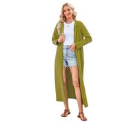 VOGMATE Bata Mujer con Cremallera Albornoz con Capucha Larga Batas de Casa Algodon Albornoces Suave Dressing Gown Women