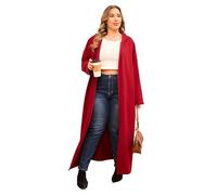 VOGMATE Batas de Casa Mujer Talla Grande con Capucha Larga Albornoz con Cremallera Bata Algodon Albornoces Suave Dressing Gown Women
