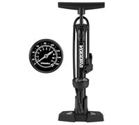 VOGORA Bomba Bicicleta con válvulas Presta y Schrader, inflador Bicicletas con manómetro para Todas Las bicis, hinchador Bicicleta para neumáticos de Coche