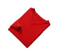 Vogrtcc Puentes de los hombres Vneck manga larga Jerséis de lana de color sólido Jumpers, rosso, S