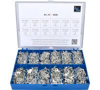 VOGT VERBINDUNGSTECHNIK 4030 Surtido de terminales de ojal 0,50 mm² 6 mm² Plata 1440 pc(s)